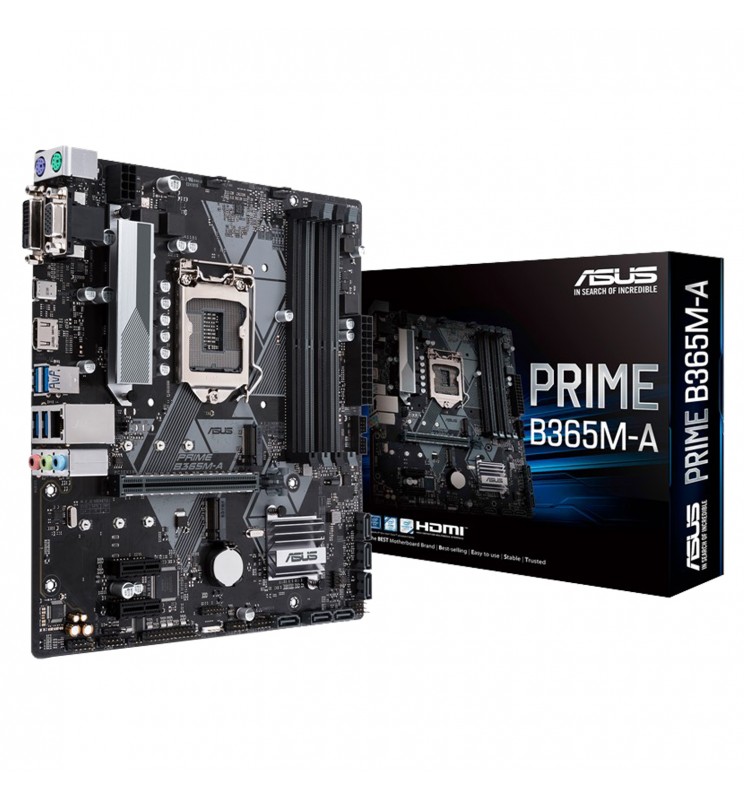 ASUS PRIME B365M-A LGA1151 DDR4 2666 MHz M.2 Support HDMI SATA